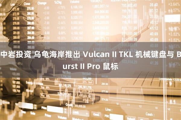 中岩投资 乌龟海岸推出 Vulcan II TKL 机械键盘与 Burst II Pro 鼠标