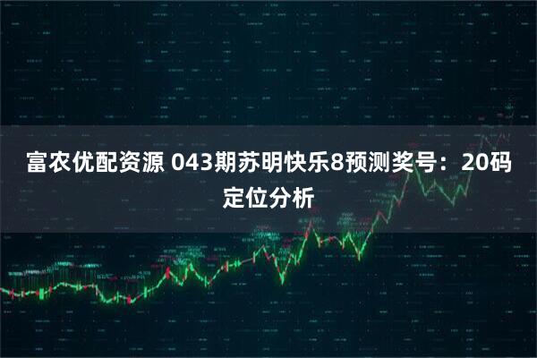 富农优配资源 043期苏明快乐8预测奖号：20码定位分析